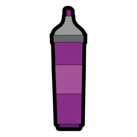 highlighter pen icon over white background vector illustrationのイラスト素材