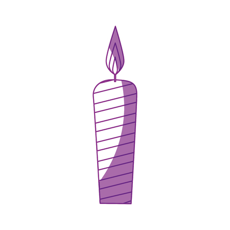 candle icon over white background. vector illustrationのイラスト素材