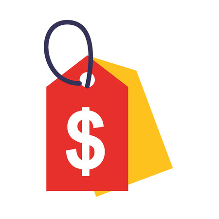 price tag isolated icon vector illustration designのイラスト素材