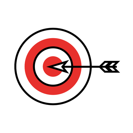 target goal with dart isolated icon vector illustration designの写真素材