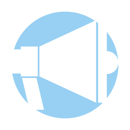 megaphone sound isolated icon vector illustration designのイラスト素材