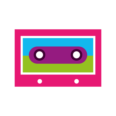 retro cassette isolated icon old mix musicのイラスト素材