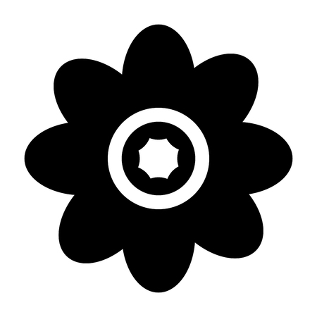cute flower isolated icon vector illustration designのイラスト素材