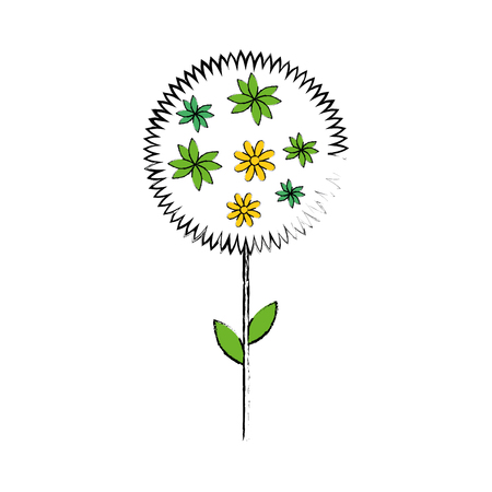 Beautiful flower gardening icon vector illustration graphic designのイラスト素材