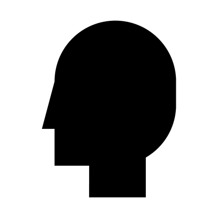 head profile isolated icon vector illustration designのイラスト素材