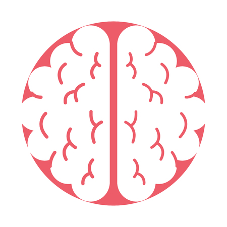 brain organ human icon vector illustration designのイラスト素材