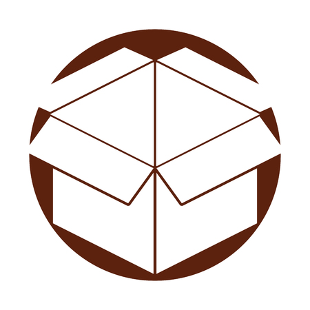 box carton isolated icon vector illustration designのイラスト素材