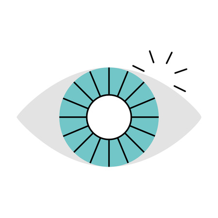 eye human isolated icon vector illustration designのイラスト素材