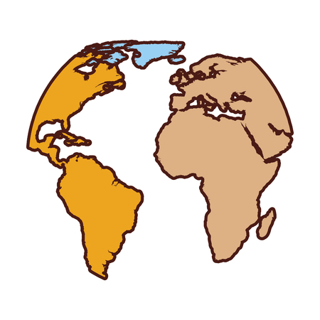 world planet earth icon vector illustration designのイラスト素材