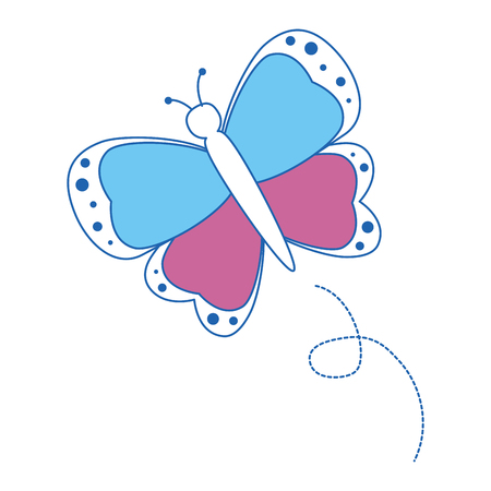 Beautiful butterfly isolated icon vector illustration graphic designのイラスト素材
