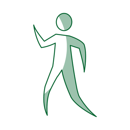 human figure silhouette icon vector illustration designのイラスト素材