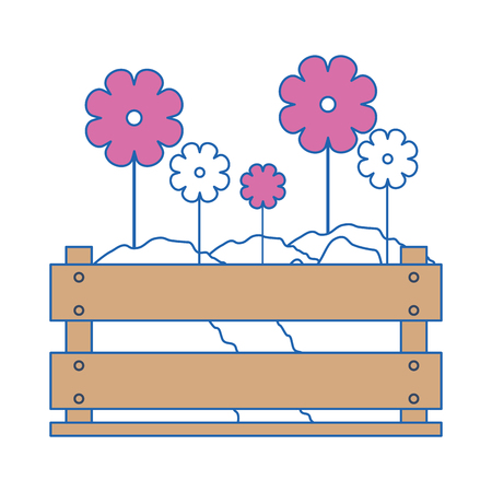 Beautiful flowers gardening icon vector illustration graphic designのイラスト素材