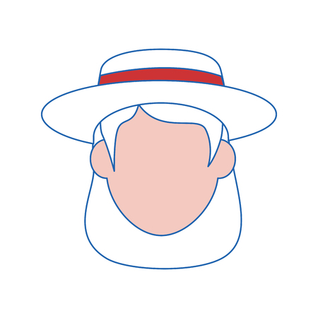 Gardener farmer avatar icon vector illustration graphic designのイラスト素材