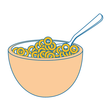 Breakfast cereal food icon vector illustration graphic designのイラスト素材