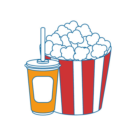Cinema pop corn icon vector illustration graphic designのイラスト素材