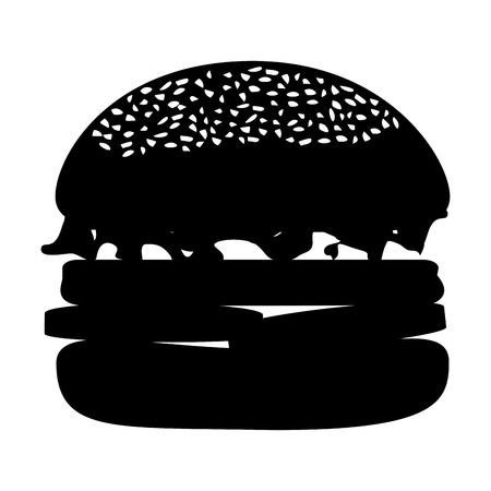 delicious burger isolated icon vector illustration designのイラスト素材