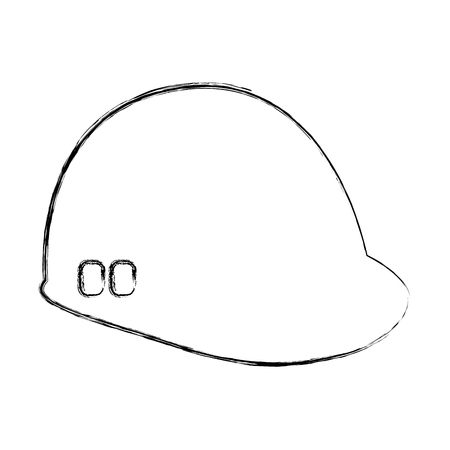 construction helmet isolated icon vector ilustration hardのイラスト素材