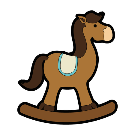 horse rocking toy icon vector illustration graphic designのイラスト素材