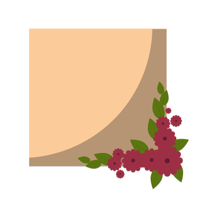 Frame with flowers icon vector illustration graphic designのイラスト素材