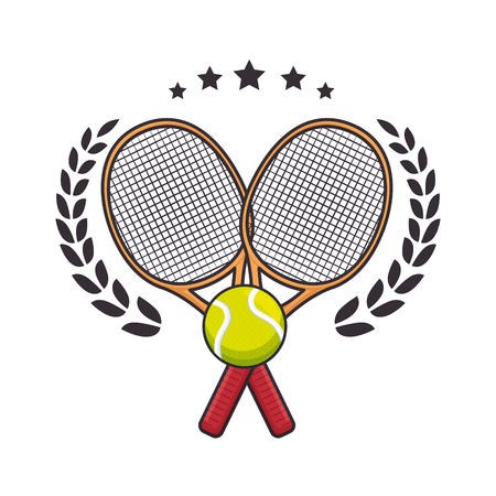 Tennis racket equipment icon vector illustration graphic designのイラスト素材