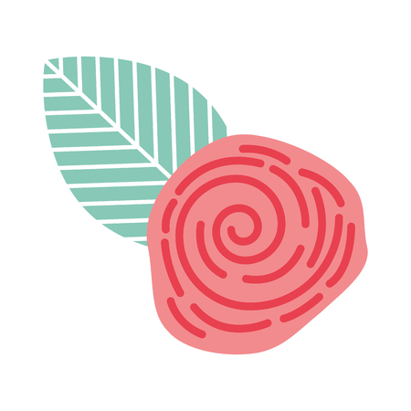 cute flower rose icon vector illustration designのイラスト素材
