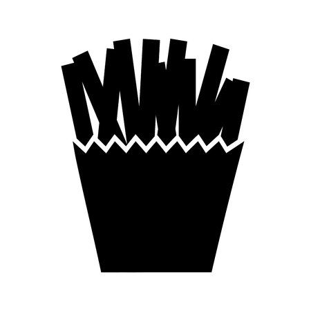 french fries isolated icon vector illustration designのイラスト素材