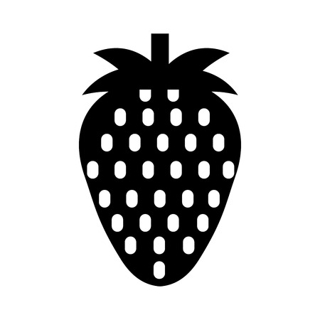 strawberry fresh fruit isolated icon vector illustration designのイラスト素材