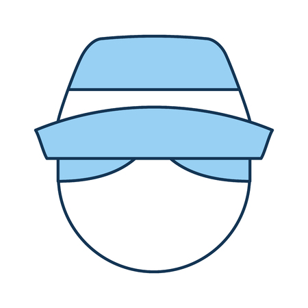 cute farmer avatar character vector illustration designのイラスト素材