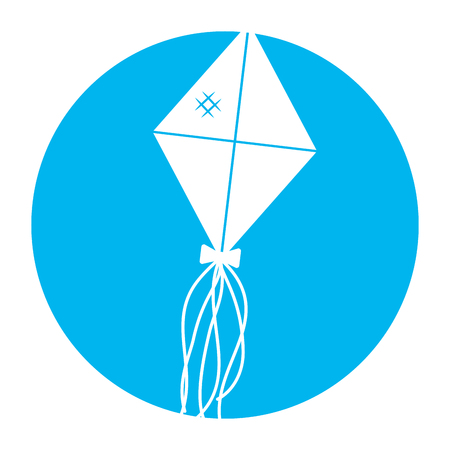 kite flying isolated icon vector illustration designのイラスト素材