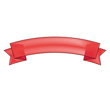 banner ribbon standard vector illustration graphic design iconのイラスト素材