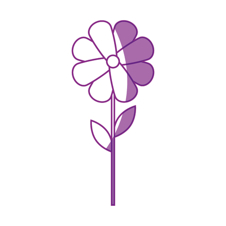 beautiful flower icon over white background vector illustrationのイラスト素材