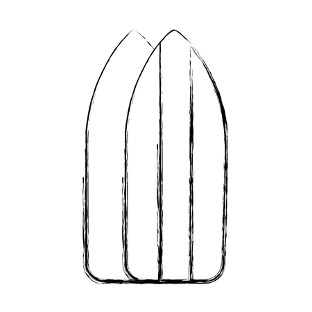 sketch draw cute surf table cartoon vector graphic designのイラスト素材