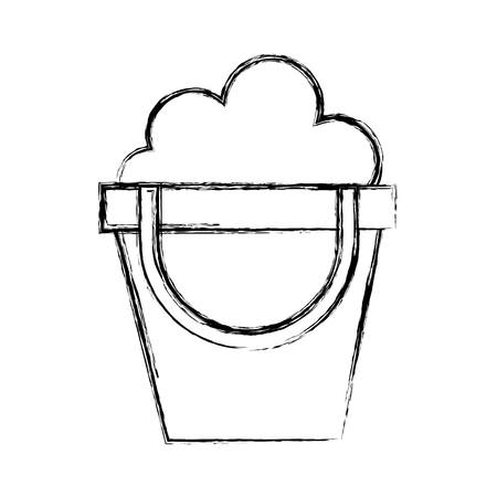 sketch draw cute sand jar cartoon vector graphic designのイラスト素材
