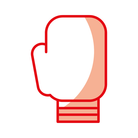 shadow Boxin glove cartoon vector graphic designのイラスト素材