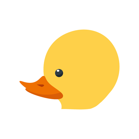 duck toy icon over white background vector illustrationのイラスト素材