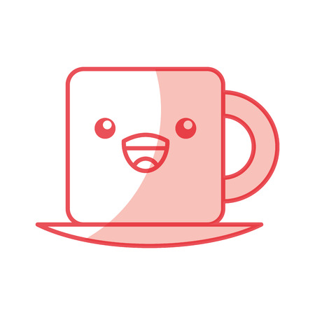 coffee cup character vector illustration designのイラスト素材