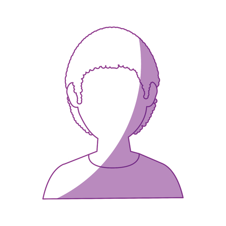 avatar man icon over white background vector illustrationのイラスト素材