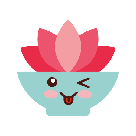 A natural flower spa character vector illustration designのイラスト素材