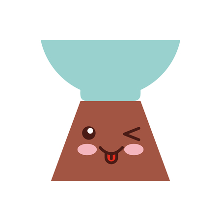 Pebble Aromatherapy kawaii character vector illustration designのイラスト素材