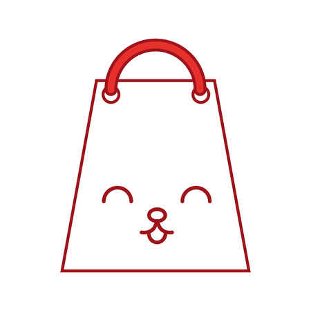 paper shopping bag character vector illustration designのイラスト素材