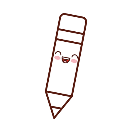 pencil school character vector illustration designのイラスト素材