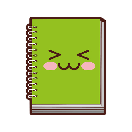 note book character vector illustration designのイラスト素材