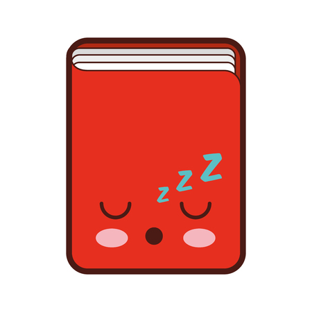 text book kawaii character vector illustration designのイラスト素材