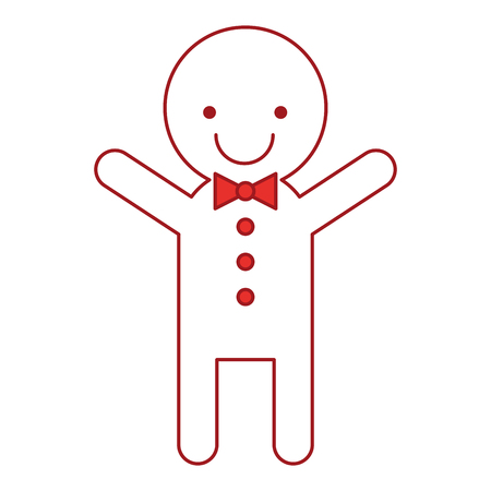 ginger cookie christmas icon vector illustration designのイラスト素材