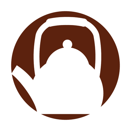 coffee teapot isolated icon vector illustration designのイラスト素材