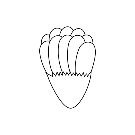 Beautiful ornamental flowers icon vector illustration graphic designのイラスト素材