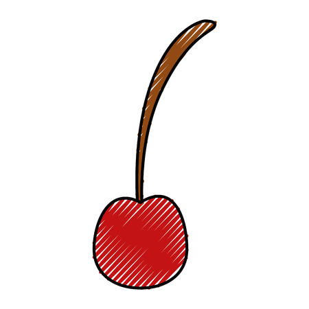 Cherries sweet fruits icon vector illustration graphic designのイラスト素材