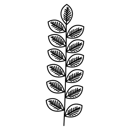 leafs wreath decorative icon vector illustration designのイラスト素材