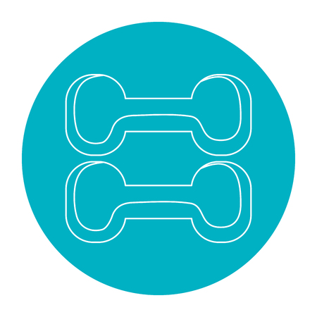 weight lifting device icon vector illustration designのイラスト素材