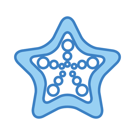 starfish tropical summer icon vector illustration designのイラスト素材